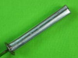 US WW2 Custom Made Handmade Aluminum Stiletto Theater Fighting Knife & Sheath