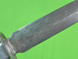 US WW2 Custom Made Handmade Aluminum Stiletto Theater Fighting Knife & Sheath