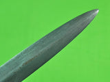 US WW2 Custom Made Handmade Aluminum Stiletto Theater Fighting Knife & Sheath
