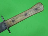 US WW2 Custom Hand Made From File THEATER Fighting Knife & Sheath 76