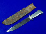 US WW2 Custom Hand Made Theater Aluminum Handle Fighting Knife w/ Sheath #144