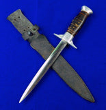US WW2 Custom Hand Made Theater Fighting Knife w/ Sheath #101 