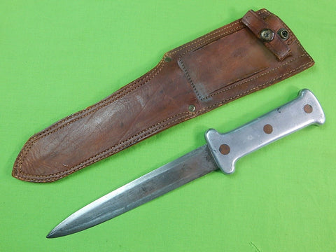 US WW2 Custom Hand Made Theater Fighting Knife & Sheath 2