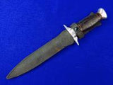 US WW2 Custom Hand Made Theater Fighting Knife w/ Sheath #101