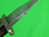 US WW2 Custom Hand Made Theater Stiletto Fighting Knife w/ Sheath #35