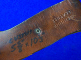 US WW2 Vintage Custom Handmade Theater Fighting Knife w/ Sheath