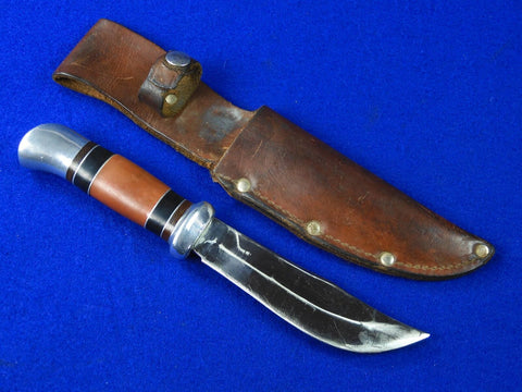 US WW2 Vintage Custom Handmade Theater Fighting Knife w/ Sheath 