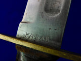 US WW2 Custom Handmade Theater Fighting Knife Ka-Bar KABAR MK2 Blade w/ Sheath