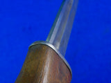 US WW2 Custom Made Handmade Sword Bayonet Blade Theater Fighting Knife with Leather  Sheath