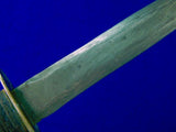 US WW2 Custom Made Handmade Theater Stiletto Fighting Knife w/ Carved Sheath