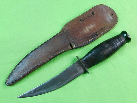 VERY RARE US WW2 Custom Hand Made Clarence Pickens Theater Fighting Knife Sheath