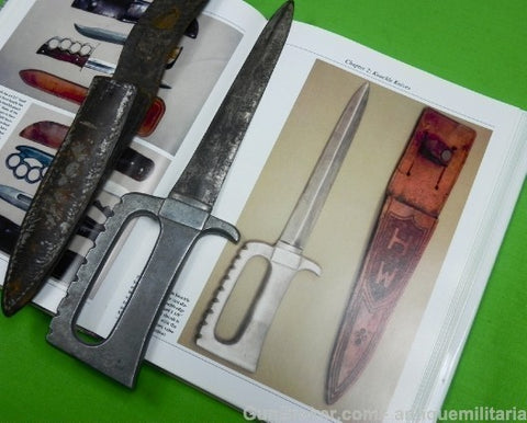 US WW2 Hand Made Knuckle Fighting Aluminum Knife i