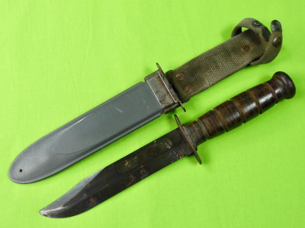 US WW2 Vintage KABAR Ka-Bar MK2 Navy USN Fighting Knife