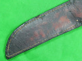 US WW2 Leather Scabbard Sheath Case Holster for Navy MK1 Fighting Knife