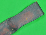 US WW2 Leather Scabbard Sheath Case Holster for Navy MK1 Fighting Knife