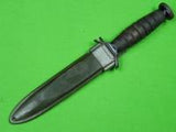 US WW2 M3 Commercial Fighting Knife & Scabbard