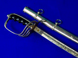 US WW2 Model 1902 German Made Presentation Engraved Officer's Sword w/ Scabbard