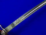 US WW2 Model 1902 German Made Presentation Engraved Officer's Sword w/ Scabbard