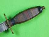 US WW2 Theater Custom Handmade Sword Blade Fighting Knife & Sheath