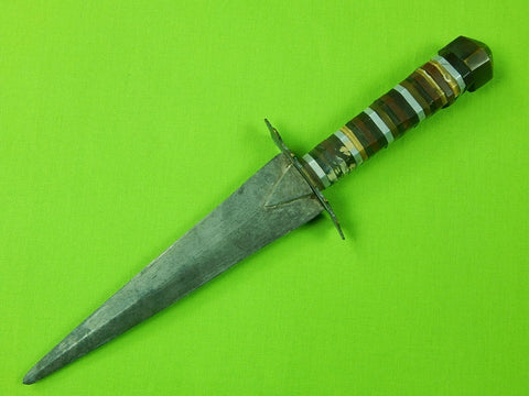 US WW2 WWII Theater Custom Made Handmade Unusual Stiletto Fighting Knife 