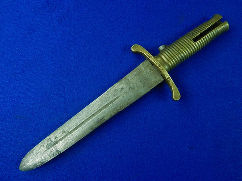US WW2 Theater Custom Fighting Knife 19 Century British Brunswick Bayonet 
