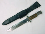 US WW2 Theater Fighting Knife Custom Made from Canadian Ross Bayonet