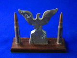 US WW2 Trench Art Pearl Harbor Commemorative Tabletop Eagle Military Home Decor