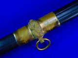 US WW2 USS Mississippi Navy Officer's Presentation Engraved Sword w/ Scabbard