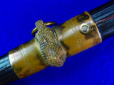 US WW2 USS Mississippi Navy Officer's Presentation Engraved Sword w/ Scabbard