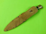 US WW2 Vintage Custom Made Handmade Theater Fighting Knife & Sheath