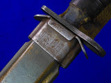 US WW2 Vintage Utica Bayonet Fighting Knife w/ Scabbard