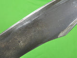 US WW2 WWII Custom Hand Made Large Heavy THEATER Bowie Knife w/ Sheath