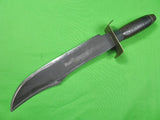 US WW2 WWII Custom Hand Made Large Heavy THEATER Bowie Knife w/ Sheath