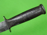 US WW2 WWII Fighting Knife with Sheath