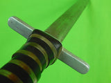 US WW2 WWII Theater Custom Hand Made Huge Stiletto Fighting Knife & Sheath A11