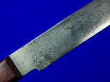 US WW2 WWII Vintage Large Marked Fighting Knife w/ Sheath