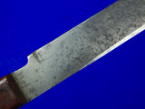 US WW2 WWII Vintage Large Marked Fighting Knife w/ Sheath