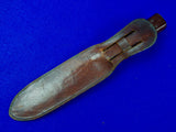US WW2 WWII Vintage Large Marked Fighting Knife w/ Sheath
