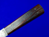 US WW2 WWII Vintage Large Marked Fighting Knife w/ Sheath