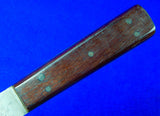 US WW2 WWII Vintage Large Marked Fighting Knife w/ Sheath