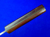 US WW2 WWII Vintage Large Marked Fighting Knife w/ Sheath