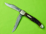 Vintage US Western Boulder CO 062 Two Blade Large Folding Pocket Hunter Knife