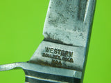 Vintage US Western Boulder Colo Aluminum Handle Hunting Knife w/ Sheath