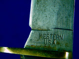 Vintage 1961-77 US Western W66 Hunting Knife w/ Sheath