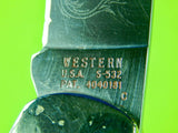 1979 US Western Wildlife Series Lock Back Puma Engraved Folding Pocket Knife