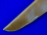US Custom Handmade Bone Collector Leather Sheath Scabbard Case for Hunting Knife