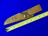 US Custom Handmade Bone Collector Leather Sheath Scabbard Case for Hunting Knife