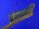 US or French 19 Century Artillery Sword Leather Frog