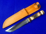 US 1999 Custom Hand Made R. J. YOUNG Marbles Style Hunting Fighting Knife Sheath