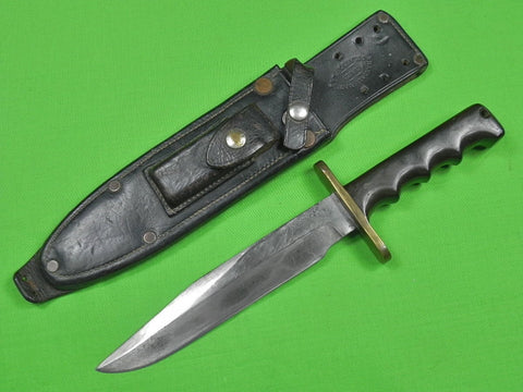 Vietnam Era Custom Hand Made RANDALL Fighting Knife w/ Johnson Split Back Sheath